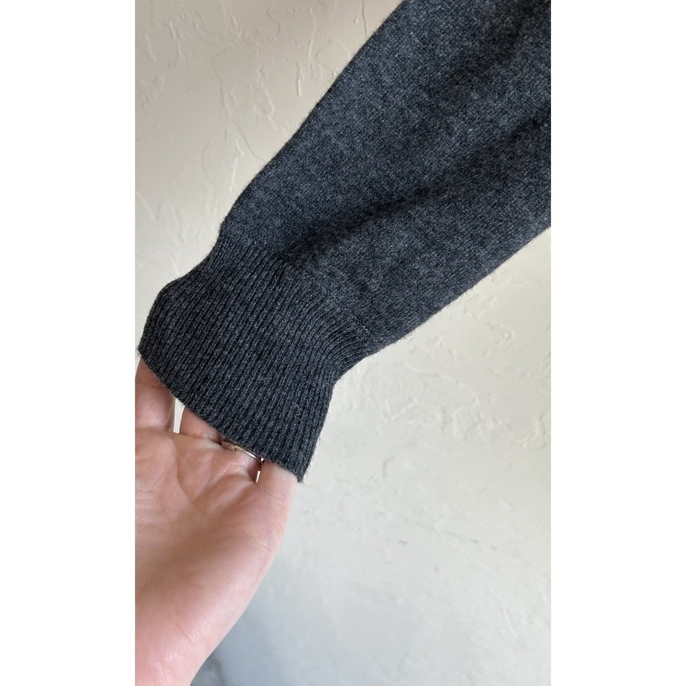 Seroya SER.O.YA Alexandria Turtleneck Sweater Mini Dress S Pewter Gray Luxury - Picture 4 of 11